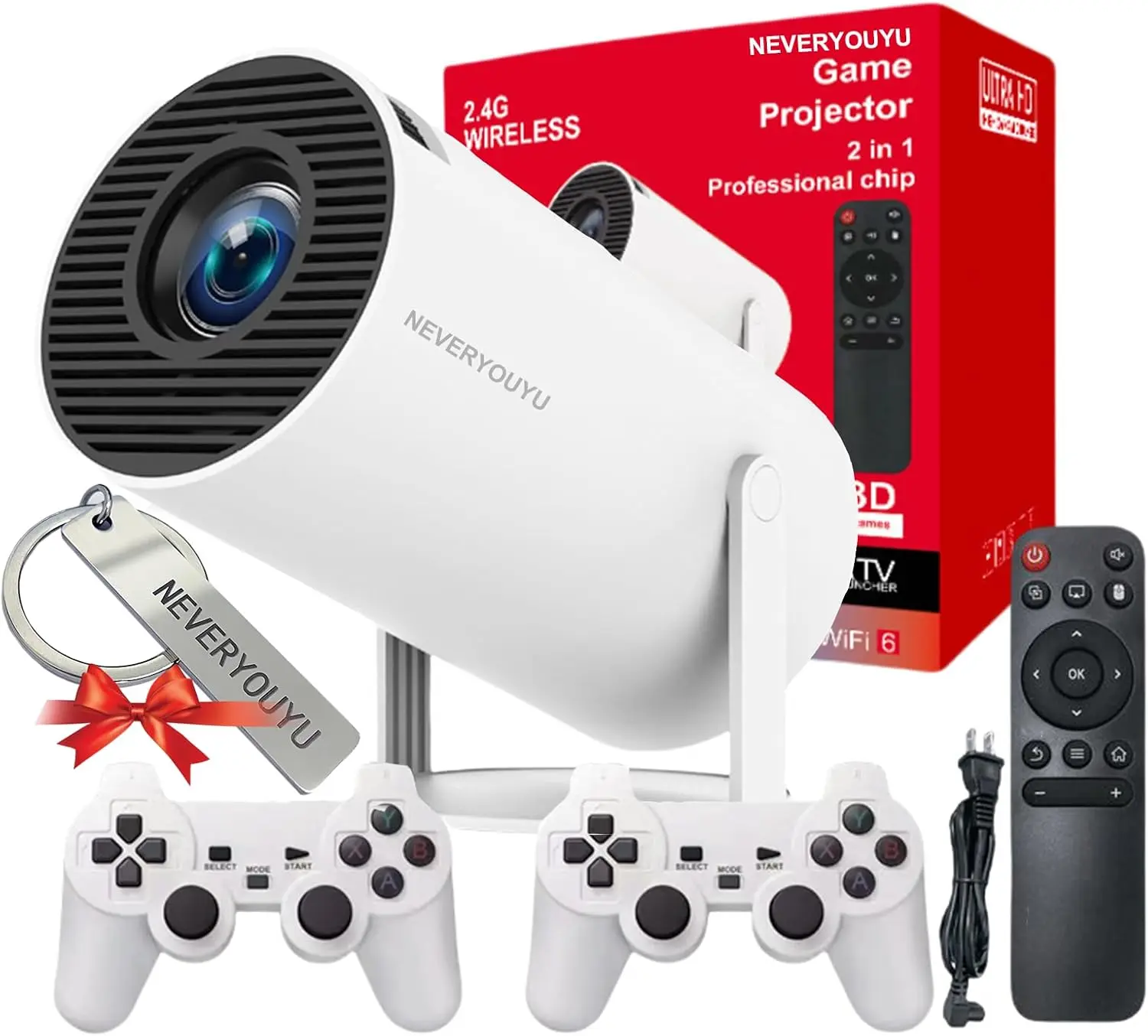 Retro Gaming With Projector - BestsellerArcade Vision Projector with Games Built