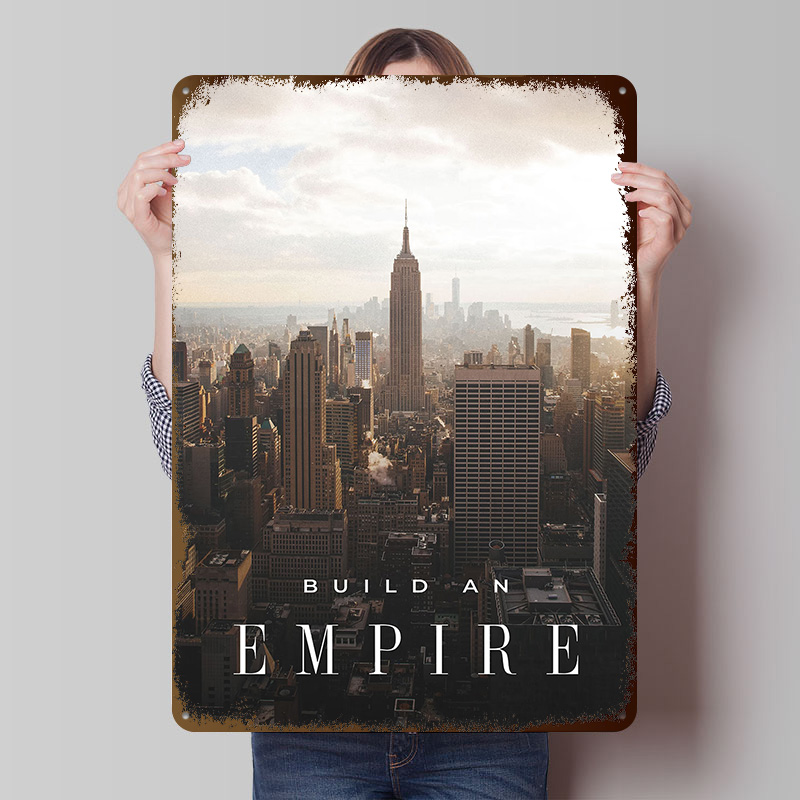 Retro Gaming Empire - Build An Empire Metal Poster Customized