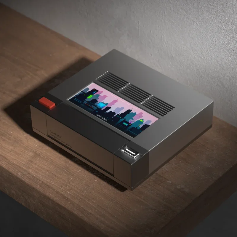 Retro Gaming Mini Pc - Mini host, touch sub-screen three screens,