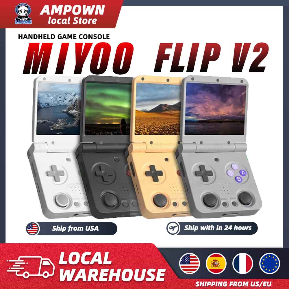 Retro Gaming Os Linux - MIYOO Flip V2 Handheld Game Console