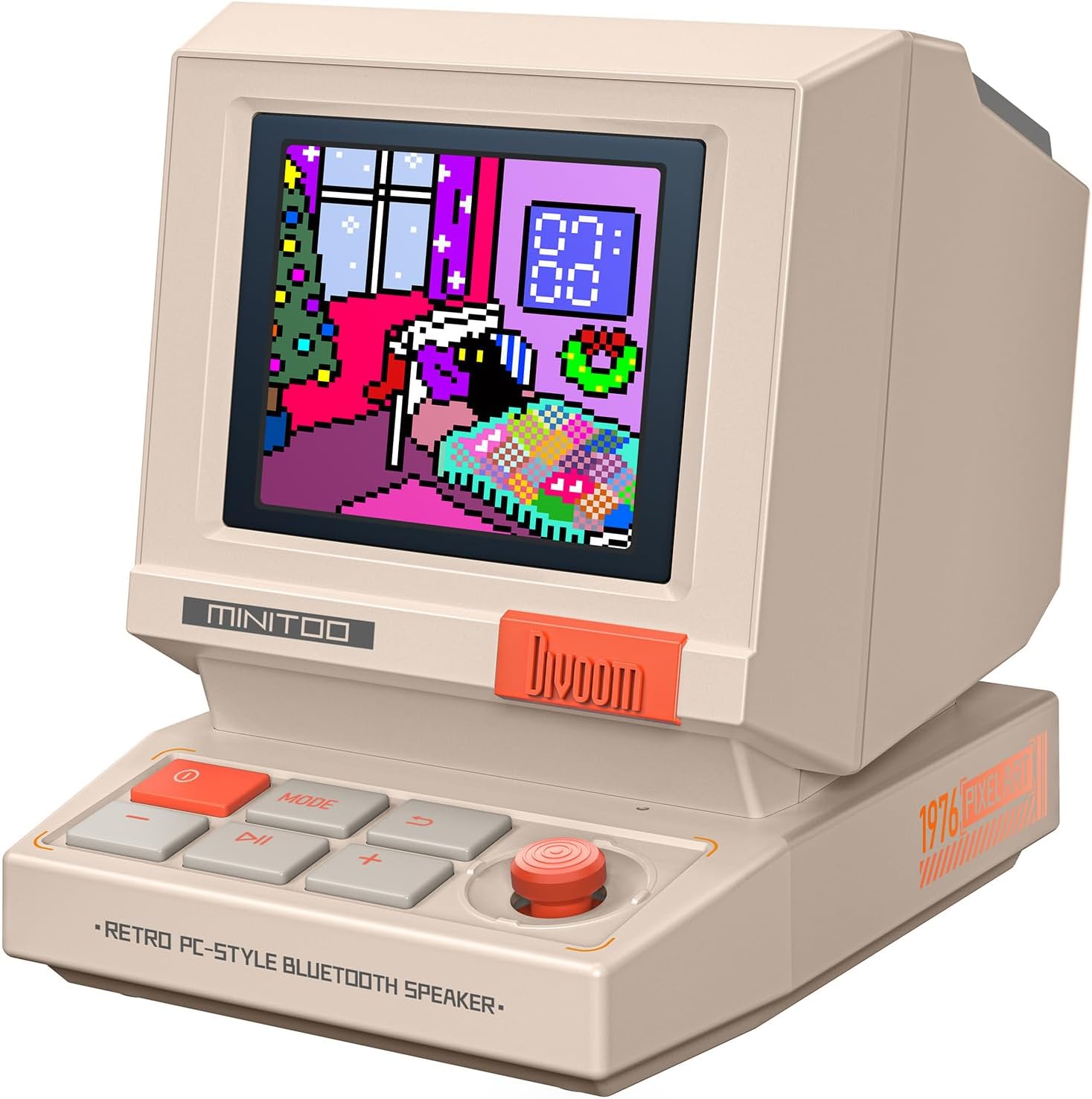 Retro Gaming Mini Pc - Retro PC-Style Mini Speaker with Smart