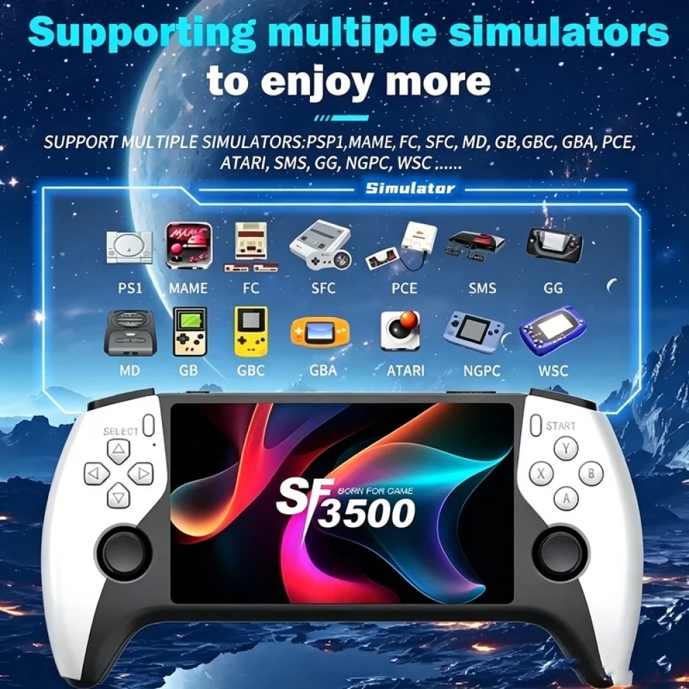 Retro Gaming Setup - SF3500 5 inch Handheld Game Console