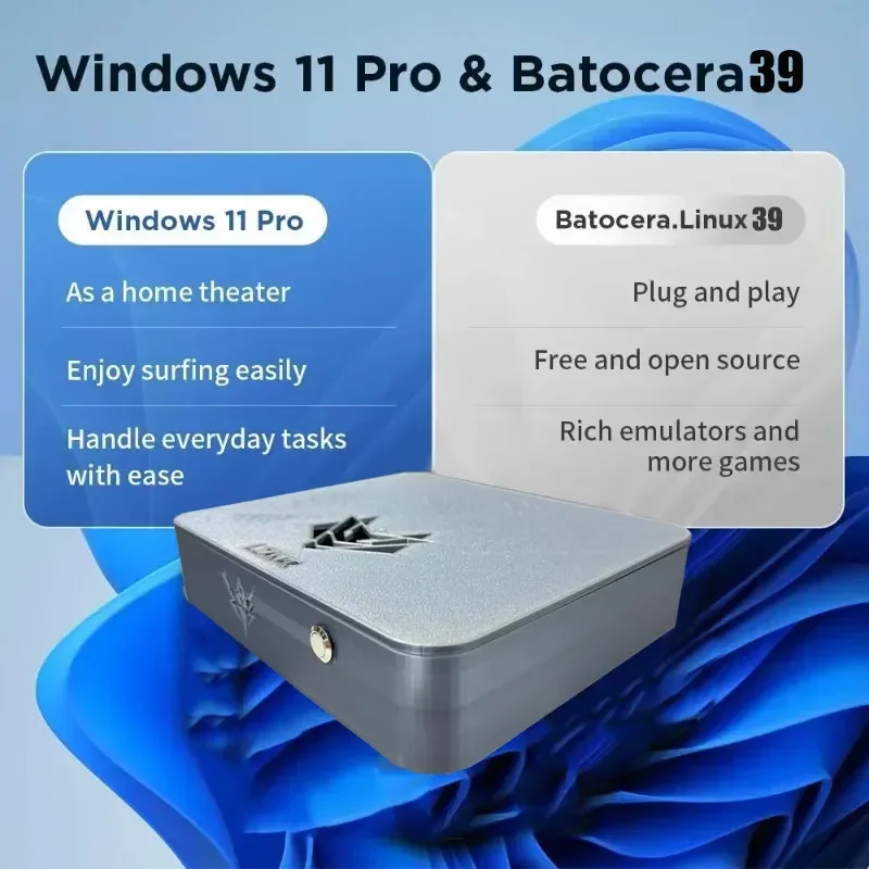 Dual System AK1 Pro Game Box 7 - đánh giá và giá Retro Gaming Mini Pc