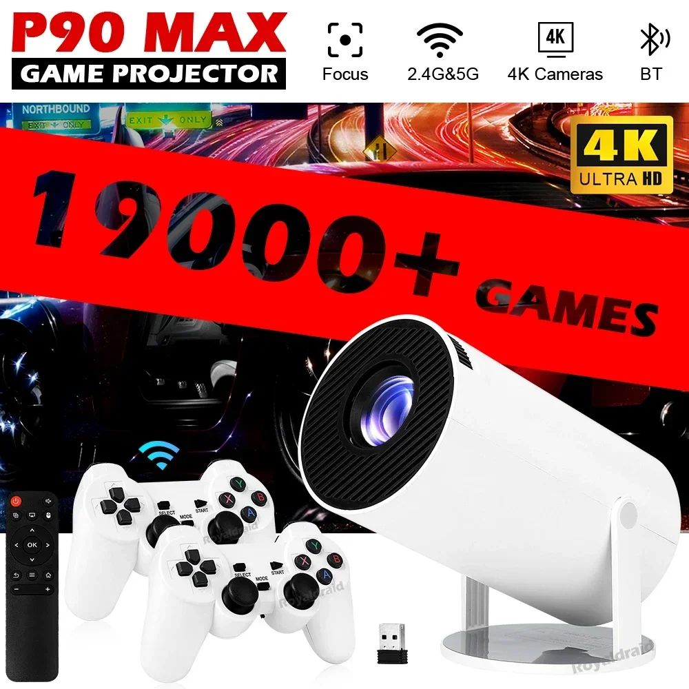 P90 Max Portable Smart Gaming  - đánh giá và giá Retro Gaming With Projector