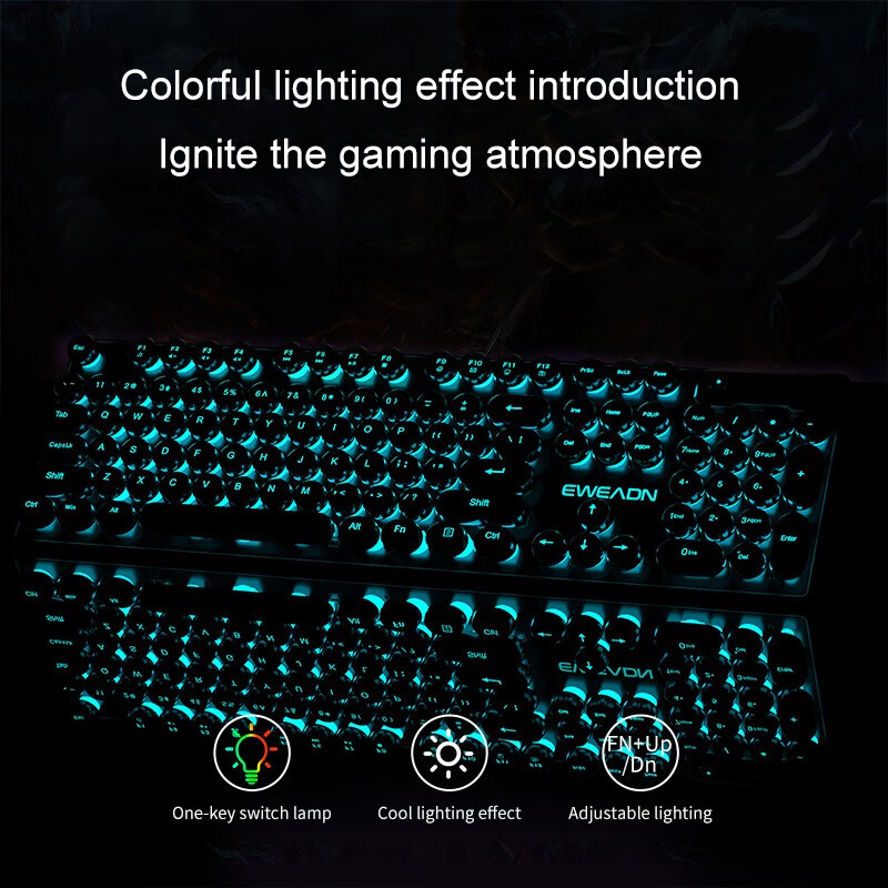 EWEADN Typewriter Gaming Keybo - đánh giá và giá Retro Gaming Us