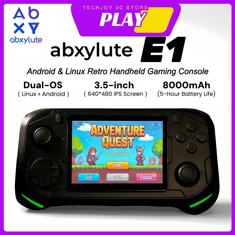 Abxylute E1 Handheld Gaming Co - đánh giá và giá Retro Gaming Os Linux